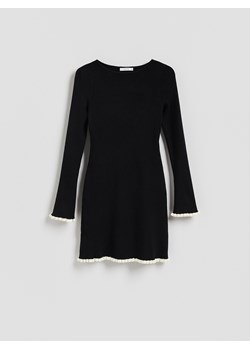 Reserved - Sukienka z wiskozą - czarny ze sklepu Reserved w kategorii Spódnice - zdjęcie 187347635