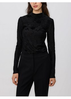 Reserved - Longsleeve w kwiatowy wzór - czarny ze sklepu Reserved w kategorii Bluzki damskie - zdjęcie 187347788