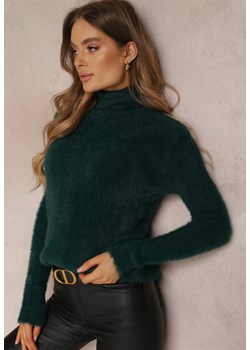 Ciemnozielony Golf Wełniany Cheki ze sklepu renee.pl w kategorii Swetry damskie - zdjęcie 187347839