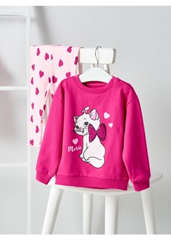 Sinsay - Bawełniany komplet: bluza i legginsy Marie - różowy ze sklepu Sinsay w kategorii Komplety dziewczęce - zdjęcie 187348327