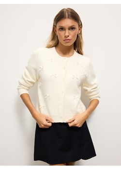 Mohito - Kardigan - kremowy ze sklepu Mohito w kategorii Swetry damskie - zdjęcie 187349039