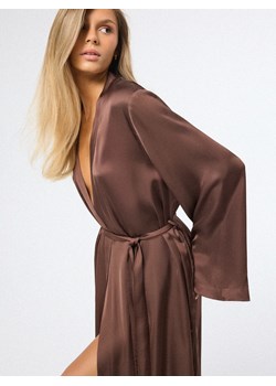 Mohito - Czekoladowy szlafrok - ciemnobrązowy ze sklepu Mohito w kategorii Szlafroki damskie - zdjęcie 187349147