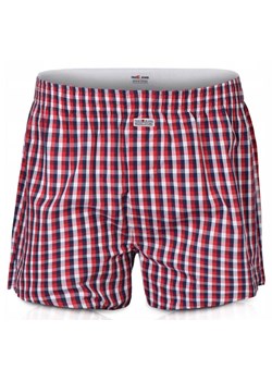 Luźne Męskie Bokserki, Bawełniane - Pako Jeans - Czerwień, Kratka MAJBPJNSLUZNE101 ze sklepu JegoSzafa.pl w kategorii Majtki męskie - zdjęcie 187349568