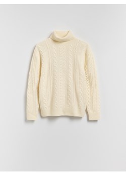 Reserved - Sweter z wełną - złamana biel ze sklepu Reserved w kategorii Swetry męskie - zdjęcie 187351648