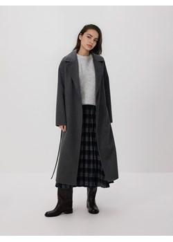 Reserved - Plisowana spódnica w kratę - granatowy ze sklepu Reserved w kategorii Spódnice - zdjęcie 187351818