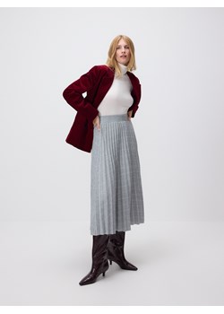 Reserved - Plisowana spódnica w kratę - ciemnoszary ze sklepu Reserved w kategorii Spódnice - zdjęcie 187351825