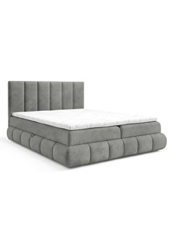 Ciemnoszare łóżko kontynentalne 5 rozmiarów  K4-E32 ze sklepu Edinos.pl w kategorii Łóżka i materace - zdjęcie 187352139