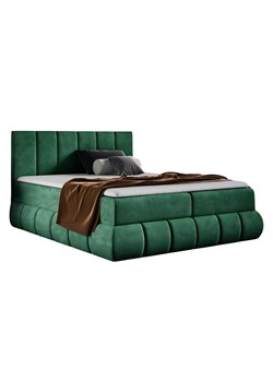 Ciemnozielone łóżko kontynentalne 5 rozmiarów G6-H25 ze sklepu Edinos.pl w kategorii Łóżka i materace - zdjęcie 187352157