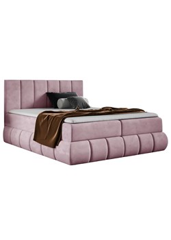 Różowe pikowane łóżko kontynentalne 5 rozmiarów S0-C16 ze sklepu Edinos.pl w kategorii Łóżka i materace - zdjęcie 187352167