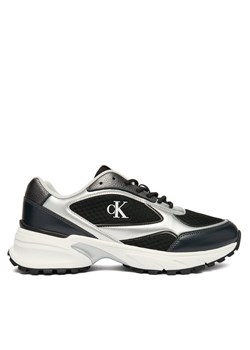 Sneakersy Calvin Klein Hike Runner Laceup Mesh Mix Met YM0YM01402 Czarny ze sklepu eobuwie.pl w kategorii Buty sportowe męskie - zdjęcie 187352175