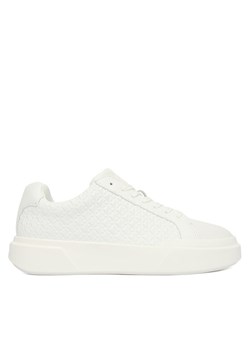 Sneakersy Calvin Klein Chunky Cupsole Laceup Lth Aop YW0YW02058 Czarny ze sklepu eobuwie.pl w kategorii Buty sportowe damskie - zdjęcie 187352227