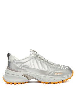 Sneakersy Calvin Klein Hike Runner Lace Up Pearl Ny YW0YW02043 Srebrny ze sklepu eobuwie.pl w kategorii Buty sportowe damskie - zdjęcie 187352246
