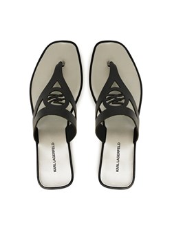 Japonki KARL LAGERFELD Skoot II KL80407 Czarny ze sklepu eobuwie.pl w kategorii Klapki damskie - zdjęcie 187352247