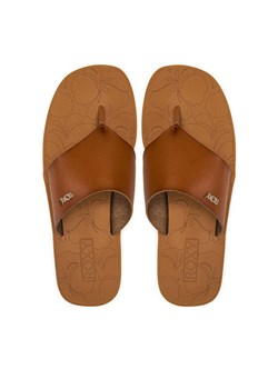 Japonki Roxy ARJL101150 Brązowy ze sklepu eobuwie.pl w kategorii Klapki damskie - zdjęcie 187352309