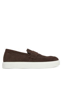 Mokasyny Calvin Klein Moccasin Sue Unlined HM0HM01819 Brązowy ze sklepu eobuwie.pl w kategorii Półbuty męskie - zdjęcie 187352315