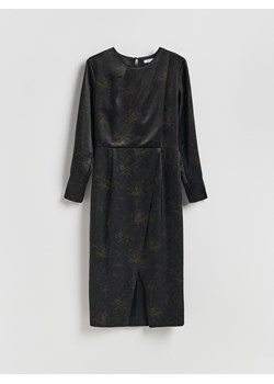 Reserved - Wzorzysta sukienka midi - wielobarwny ze sklepu Reserved w kategorii Sukienki - zdjęcie 187353378