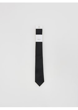 Reserved - Krawat z drobnym wzorem - czarny ze sklepu Reserved w kategorii Krawaty - zdjęcie 187353448
