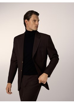 Reserved - Marynarka z wełną - brązowy ze sklepu Reserved w kategorii Marynarki męskie - zdjęcie 187353466