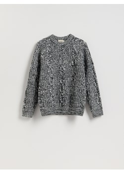 Reserved - Wełniany sweter o warkoczowym splocie - wielobarwny ze sklepu Reserved w kategorii Swetry męskie - zdjęcie 187353479