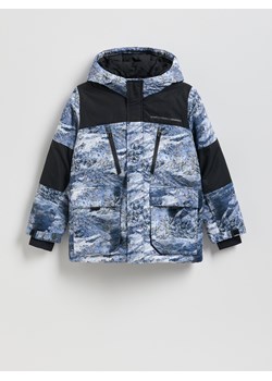 Reserved - Ocieplana kurtka z kapturem - wielobarwny ze sklepu Reserved w kategorii Kurtki chłopięce - zdjęcie 187353538