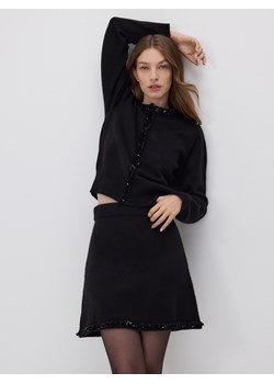 Reserved - Spódnica z cekinami - czarny ze sklepu Reserved w kategorii Spódnice - zdjęcie 187353648