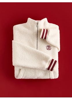 Reserved - Polarowa bluza ze stójką - złamana biel ze sklepu Reserved w kategorii Bluzy męskie - zdjęcie 187354988