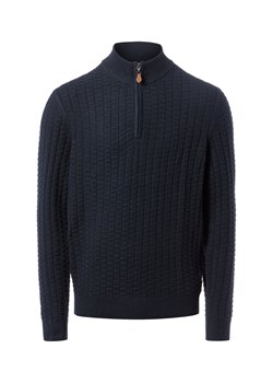 Andrew James Troyer z zawartością wełny Mężczyźni granatowy wypukły wzór tkaniny ze sklepu vangraaf w kategorii Swetry męskie - zdjęcie 187354989