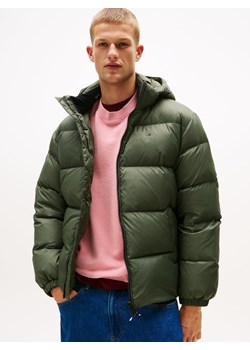 Tommy Jeans Pikowana kurtka męska Mężczyźni trzcinowy jednolity ze sklepu vangraaf w kategorii Kurtki męskie - zdjęcie 187354995