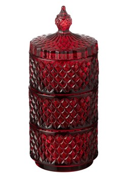 J Line Pojemnik w kolorze czerwonym - wys. 20 x Ø 8,5 cm ze sklepu Limango Polska w kategorii Pojemniki kuchenne - zdjęcie 187355258