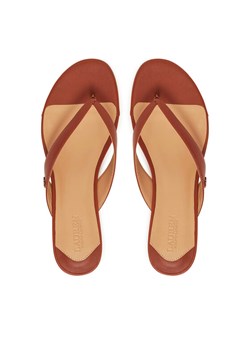 Japonki LAUREN RALPH LAUREN Francesca 802966841002 Brązowy ze sklepu eobuwie.pl w kategorii Klapki damskie - zdjęcie 187356229