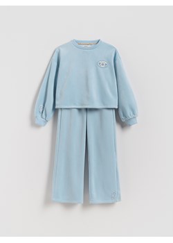 Reserved - Dzianinowy komplet - jasnoniebieski ze sklepu Reserved w kategorii Komplety chłopięce - zdjęcie 187356526