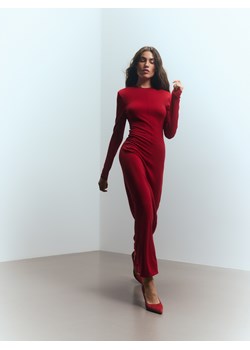 Reserved - Wełniana sukienka - czerwony ze sklepu Reserved w kategorii Sukienki - zdjęcie 187356567