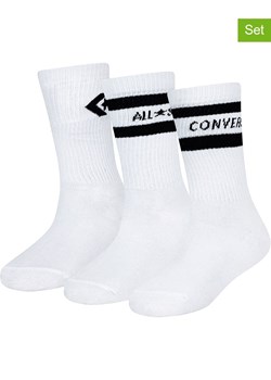 Converse Skarpety (3 pary) w kolorze białym ze sklepu Limango Polska w kategorii Skarpetki dziecięce - zdjęcie 187357188