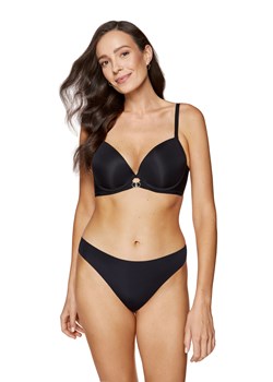 Melody biustonosz push-up gładki czarny ze sklepu GORTEKS w kategorii Biustonosze - zdjęcie 187357297