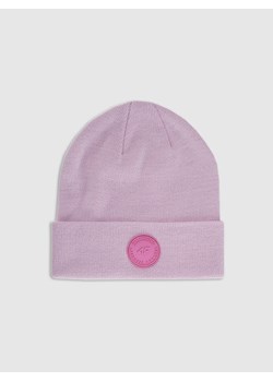 Dziewczęca czapka zimowa 4F 4FJRAW25ACAPF0749 - różowa ze sklepu Sportstylestory.com w kategorii Czapki dziecięce - zdjęcie 187358787