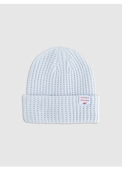 Dziewczęca czapka zimowa 4F 4FJRAW25ACAPF0810 - niebieska ze sklepu Sportstylestory.com w kategorii Czapki dziecięce - zdjęcie 187358807