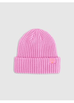 Dziewczęca czapka zimowa 4F 4FJRAW25ACAPF0810 - różowa ze sklepu Sportstylestory.com w kategorii Czapki dziecięce - zdjęcie 187358808