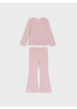 Sinsay - Bawełniany komplet dzianinowy w paski - wielobarwny ze sklepu Sinsay w kategorii Komplety dziewczęce - zdjęcie 187358967