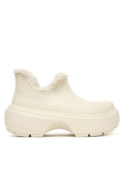 Śniegowce Crocs Stomp Lined Shorty Boot 210673 Écru ze sklepu eobuwie.pl w kategorii Śniegowce damskie - zdjęcie 187359087