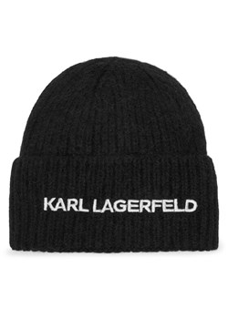 Czapka KARL LAGERFELD 246W3411 Czarny ze sklepu eobuwie.pl w kategorii Czapki zimowe damskie - zdjęcie 187359097