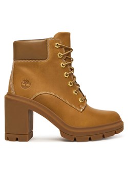 Botki Timberland Allington Heights Mid Lace Up TB0A2CKCEN11 Brązowy ze sklepu eobuwie.pl w kategorii Botki - zdjęcie 187359105