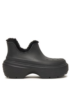 Śniegowce Crocs Stomp Lined Shorty Boot 210673 Czarny ze sklepu eobuwie.pl w kategorii Śniegowce damskie - zdjęcie 187359107