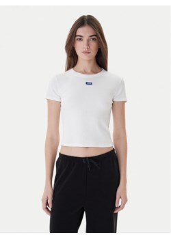 Hugo T-Shirt Baby 50510749 Biały Slim Fit ze sklepu MODIVO w kategorii Bluzki damskie - zdjęcie 187359368