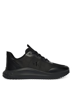 Calvin Klein Sneakersy Eva Runner Lace Up Mat Mix YM0YM01442 Czarny ze sklepu MODIVO w kategorii Buty sportowe męskie - zdjęcie 187359469