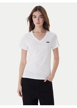 Hugo T-Shirt Classic 50513667 Biały Regular Fit ze sklepu MODIVO w kategorii Bluzki damskie - zdjęcie 187359487
