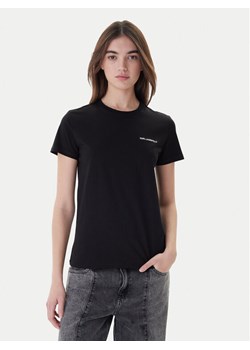 KARL LAGERFELD T-Shirt A1W17019 Czarny Regular Fit ze sklepu MODIVO w kategorii Bluzki damskie - zdjęcie 187359515