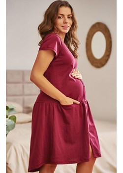 Doctor Nap ciążowa koszula nocna do karmienia TCB.9445.SANGRIA, Kolor burgund, Rozmiar S, Doctor Nap ze sklepu Primodo w kategorii Bielizna ciążowa - zdjęcie 187360706