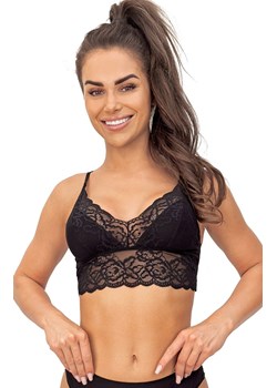 Donna czarny top koronkowy na ramiączkach 244, Kolor czarny, Rozmiar S, Donna ze sklepu Primodo w kategorii Biustonosze - zdjęcie 187360717