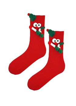 Marilyn skarpetki damskie z trójwymiarowym motywem SVL F61, Kolor czerwony, Rozmiar 36-40, Marilyn ze sklepu Primodo w kategorii Skarpetki damskie - zdjęcie 187360758