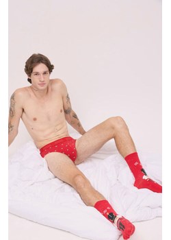 Świąteczny zestaw slipy męskie i skarpetki CHRISTMAS 20432, Kolor czerwony, Rozmiar L, YSABEL MORA ze sklepu Primodo w kategorii Skarpetki męskie - zdjęcie 187360907